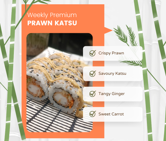 This Week's Premium Roll This week's premium roll, highlighting its flavourful ingredients.