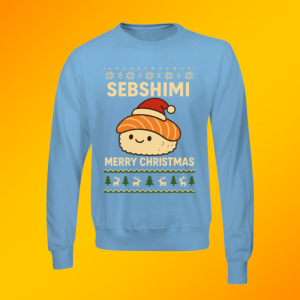 Sky Blue Christmas Jumper