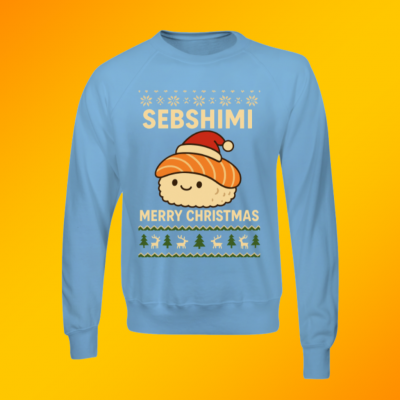 Sky Blue Christmas Jumper